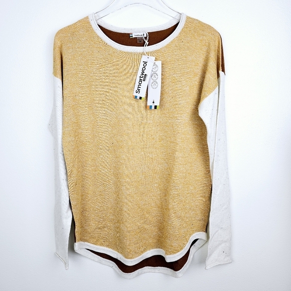 Smartwool Shadow Pine Colorblock Sweater NWT - Picture 7 of 14